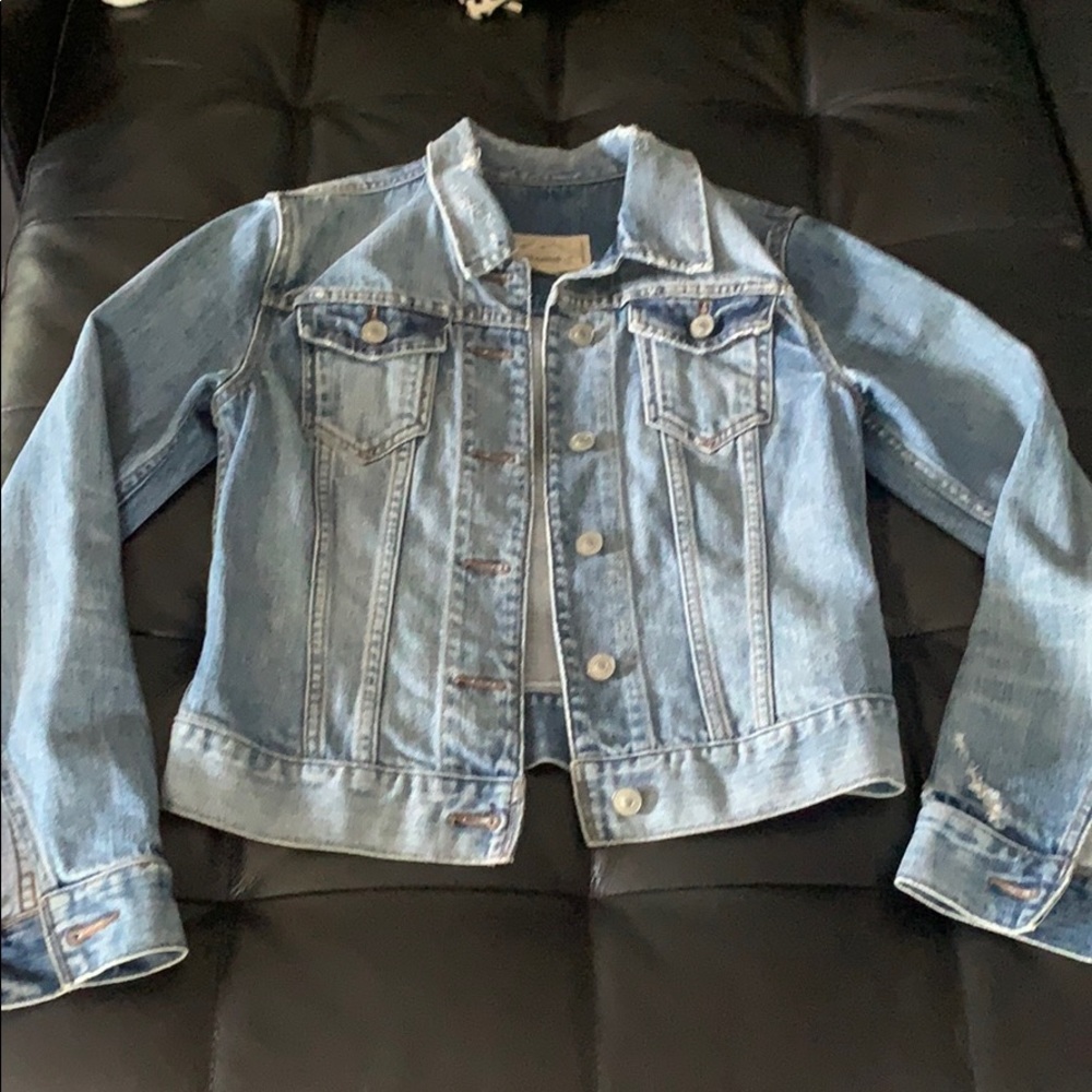 AllSaints Distressed Jean Jacket